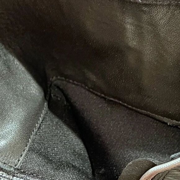 NWT.  Cumbia Black Chunky Heeled Leather Boots - Picture 10 of 10